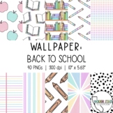 Rainbow Back to School Wallpaper & Slide Backgrounds