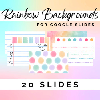 Preview of Rainbow Backgrounds for Google Slides
