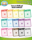 Rainbow Bingo Card Clipart {Zip-A-Dee-Doo-Dah Designs}