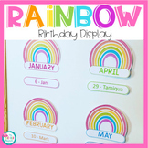 Editable Rainbow Birthday Display - Includes Bonus Editabl