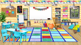 Rainbow Bitmoji Digital Classroom!