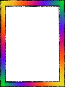 rainbow border by shoshyart teachers pay teachers