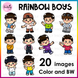 Rainbow Boys Clip Art