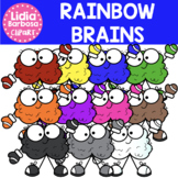 Rainbow Brains Clipart