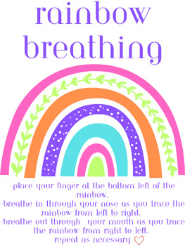 Preview of Rainbow Breathing for anxiety