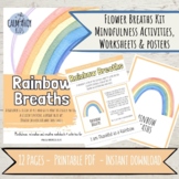 Mindful Rainbow Breathing Poster for Kids | Mental Health 