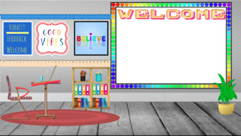 Preview of Rainbow Bright Virtual Classroom Background