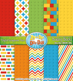 Rainbow Building Blocks Digital Scrapbook {Zip-A-Dee-Doo-D