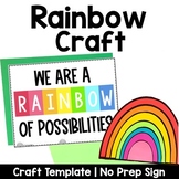Rainbow Bulletin Board Craft | St Patricks Day | March