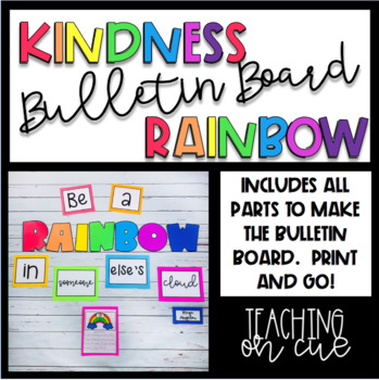 Rainbow Bulletin Board Kit by Teaching On Cue | TPT