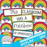 Rainbow Door Display and Bulletin Board Set