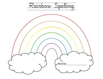 Preview of Rainbow Writing Pack