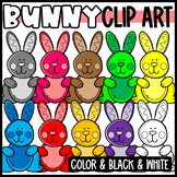 Rainbow Bunny Rabbit Clip Art