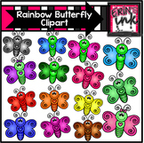 Rainbow Butterflies Clipart