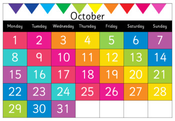 Preview of Rainbow Calendar