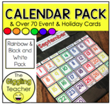 Rainbow Calendar Pack With Holiday & Event Cards That Don'