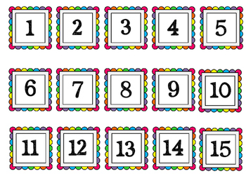 Rainbow Calendar Pieces by Kobb's Kinders | Teachers Pay Teachers