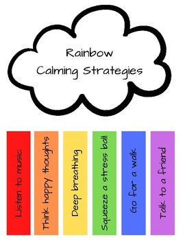 Preview of Rainbow Calming Strategies