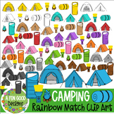 Rainbow Camping Clip Art