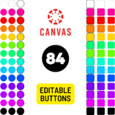 Rainbow Canvas Buttons