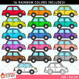 Rainbow Car Clip Art