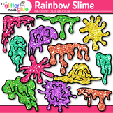 Rainbow Cartoon Slime Clipart: Gooey Goo Dripping Blog Spl