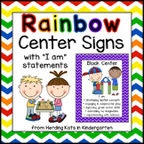 Rainbow Chevron Center Signs