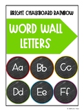 Rainbow Chalkboard Word Wall Letters