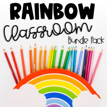 Preview of Rainbow Classroom Decor Bundle - 20 Resources Included!