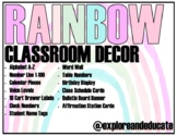 Rainbow Classroom Decor