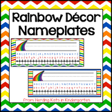 Rainbow Classroom Decor Name tags