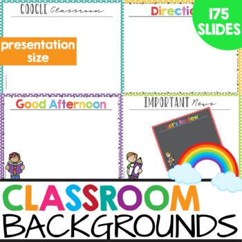Rainbow Classroom Google Slides Templates (Backgrounds) Editable -  Presentation