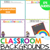 Rainbow Classroom Google Slides Templates (Backgrounds) Ed