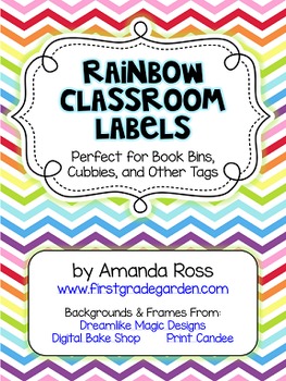 Preview of Rainbow Classroom Labels