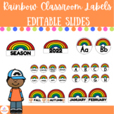 Rainbow Classroom Labels
