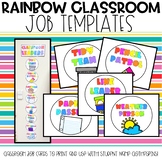 Rainbow Classroom Leader Cards | Class Jobs | Classroom Jobs