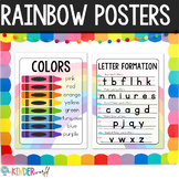 Rainbow Classroom Posters | Rainbow Classroom Decor