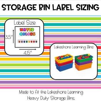 Rainbow Classroom Supply Labels With Real Photos by Sweet Firstie Fun