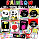 Rainbow Classroom Theme Decor Bundle