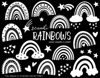 1,700+ Rainbow Black And White Stock Illustrations, Royalty-Free