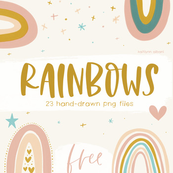 Preview of Rainbow Clip Art Images - FLASH FREEBIE