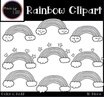 Rainbow Clipart by Made by Lilli Clipart | Teachers Pay Teachers