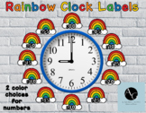 Rainbow Clock Labels