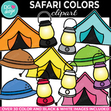 Rainbow Color Safari Clipart | Color identification Clip A