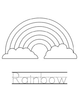 Rainbow Coloring Page by Clementine Academy | TPT