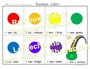 Rainbow Colors - Rainbow Lesson and Printables by Renee Dawn | TpT