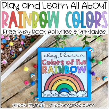 Preview of Rainbow Colors Busy Book FREE SAMPLE