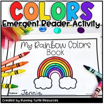 Preview of Rainbow Colors Reader, St. Patrick's Day Emergent Reader, Color Word Work