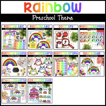 Preview of Rainbow Colors St. Patrick's Day Preschool Activities