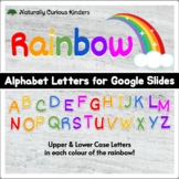 Rainbow Colours Alphabet Letters for Google Slides - Font 